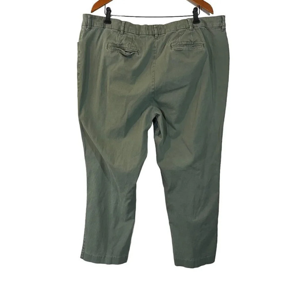 Woman Within Sage Green Pants Plus Size 22W Stretch Cotton Solid Pattern Pockets - Picture 2 of 9